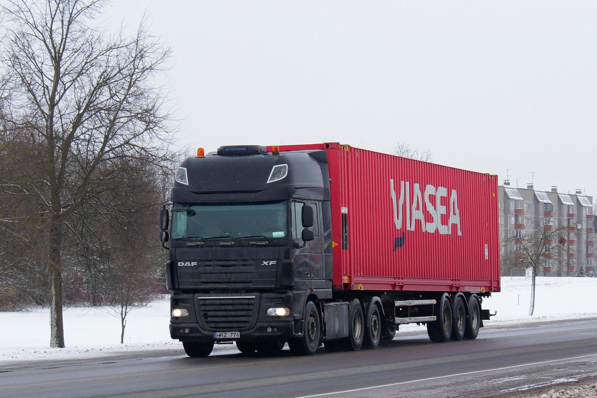 Литва, № HRZ 771 — DAF XF105 FTR