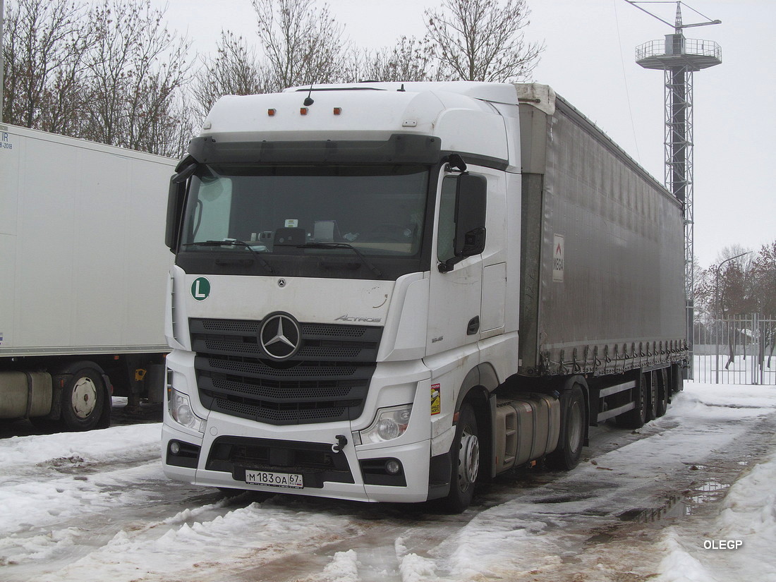 Смоленская область, № М 183 ОА 67 — Mercedes-Benz Actros '18 1845 [Z9M]