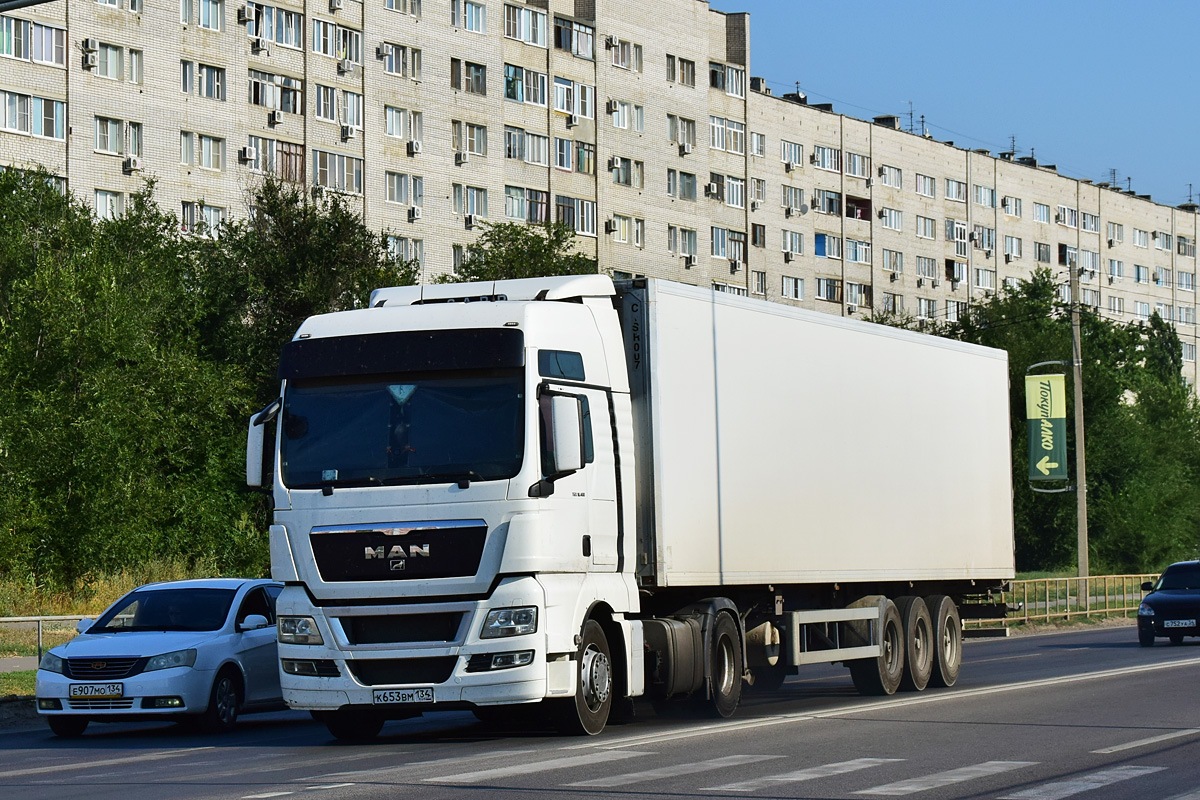 Волгоградская область, № К 653 ВМ 134 — MAN TGX ('2007) 18.400