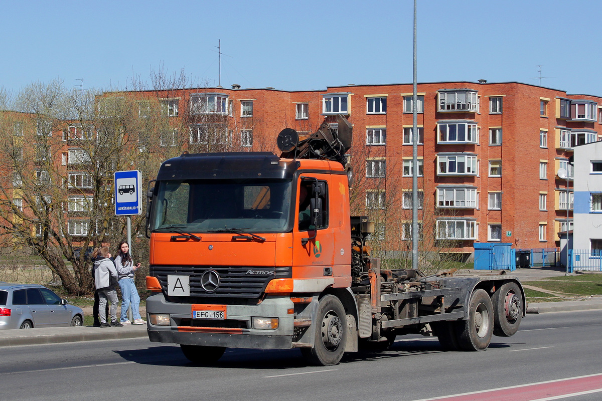 Литва, № EFG 156 — Mercedes-Benz Actros ('1997) 2540