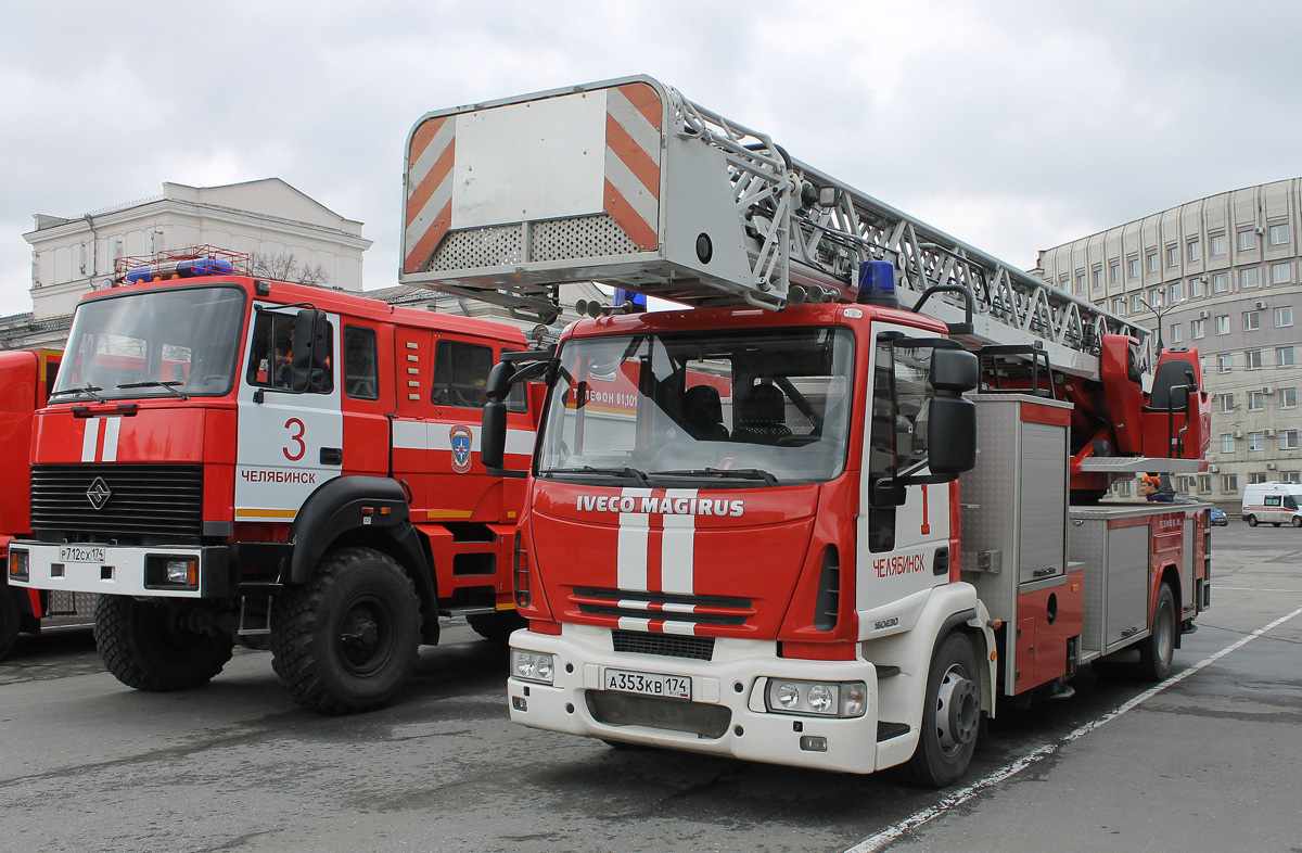 Челябинская область, № А 353 КВ 174 — IVECO EuroCargo ('2008); Челябинская область — Чемпионат УрФО по пожарному триатлону  и день пожарной охраны 2018