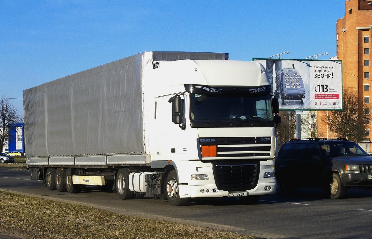 Брестская область, № АІ 2929-1 — DAF XF105 FT