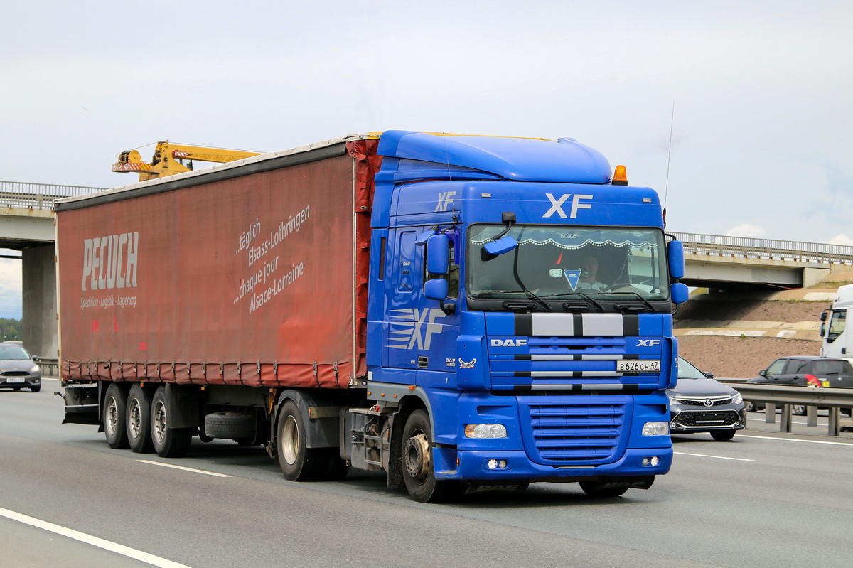 Ленинградская область, № В 626 СН 47 — DAF XF105 FT