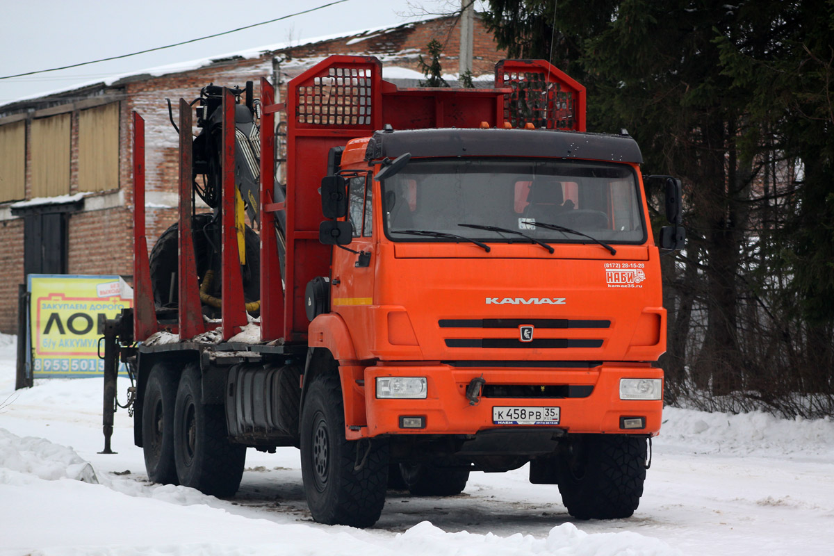 Вологодская область, № К 458 РВ 35 — КамАЗ-43118-50