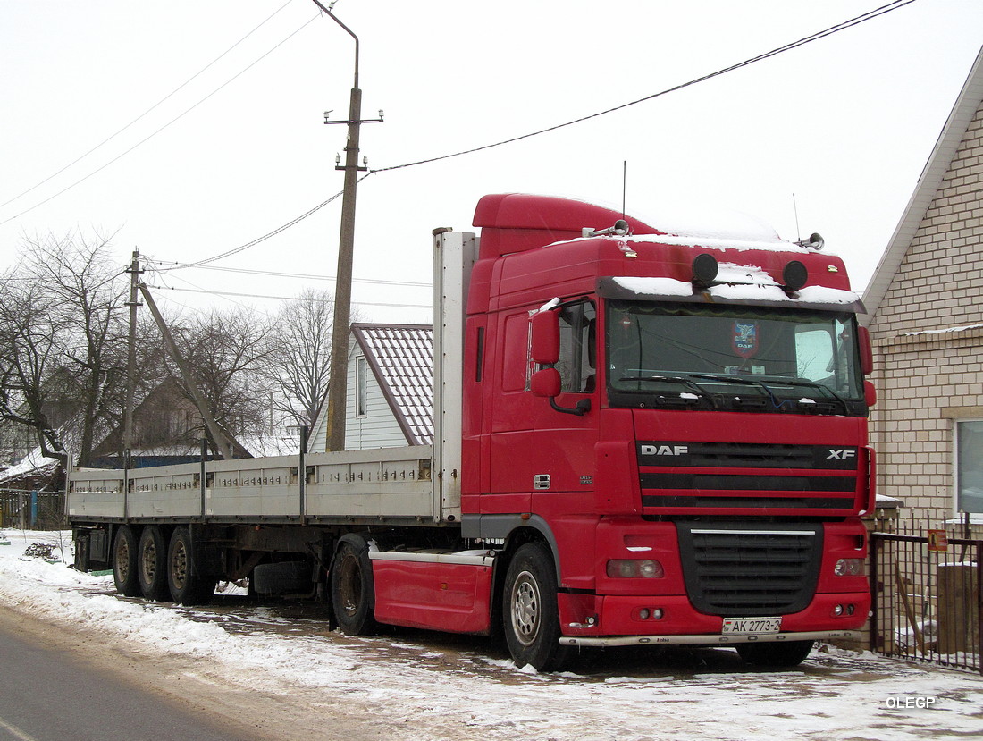 Витебская область, № АК 2773-2 — DAF XF105 FT