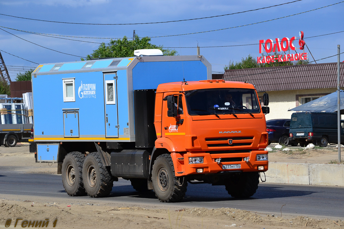 Волгоградская область, № Е 777 МТ 134 — КамАЗ-43118 (общая модель)