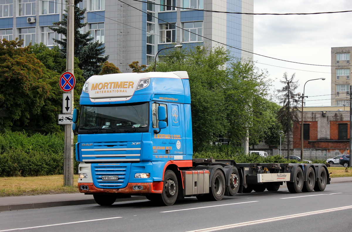 Санкт-Петербург, № В 916 КТ 178 — DAF XF105 FTR