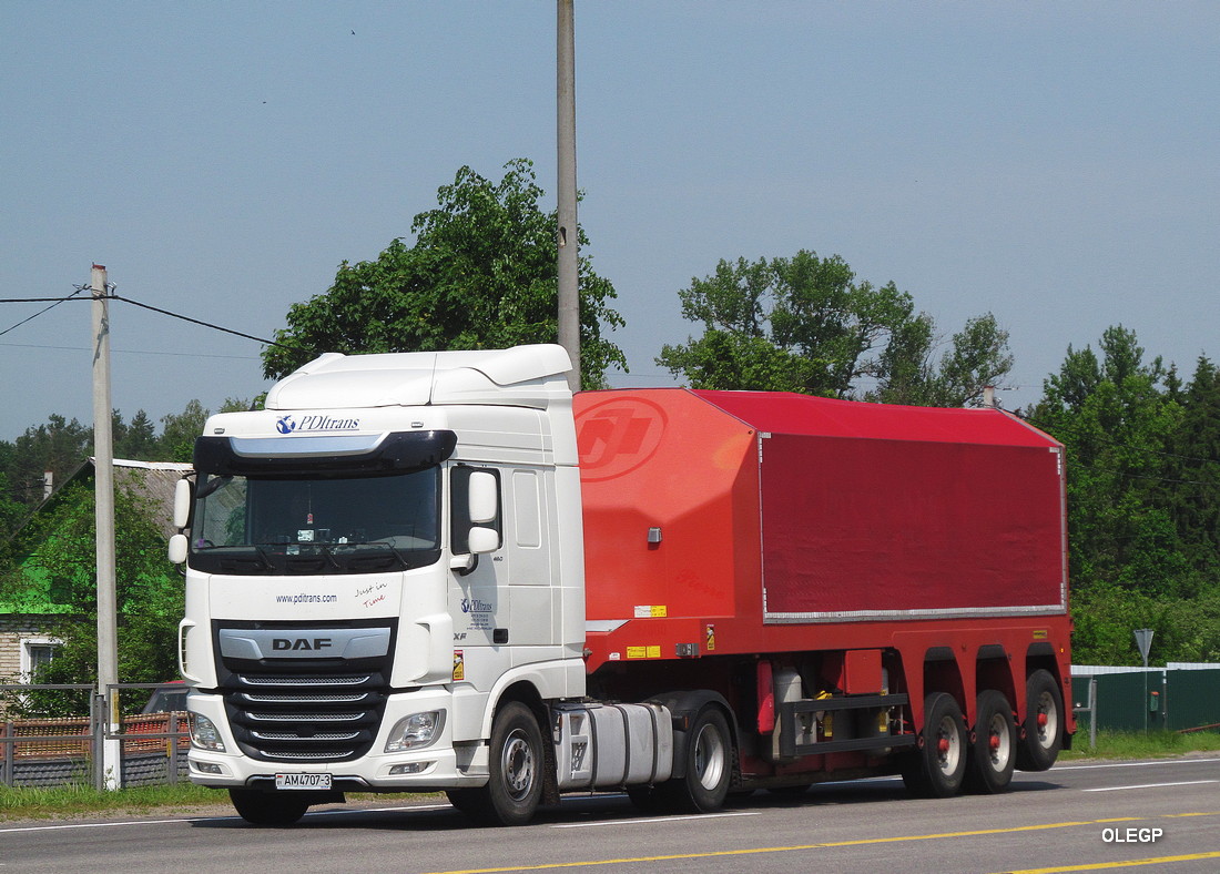 Гомельская область, № АМ 4707-3 — DAF XF Euro6 FT