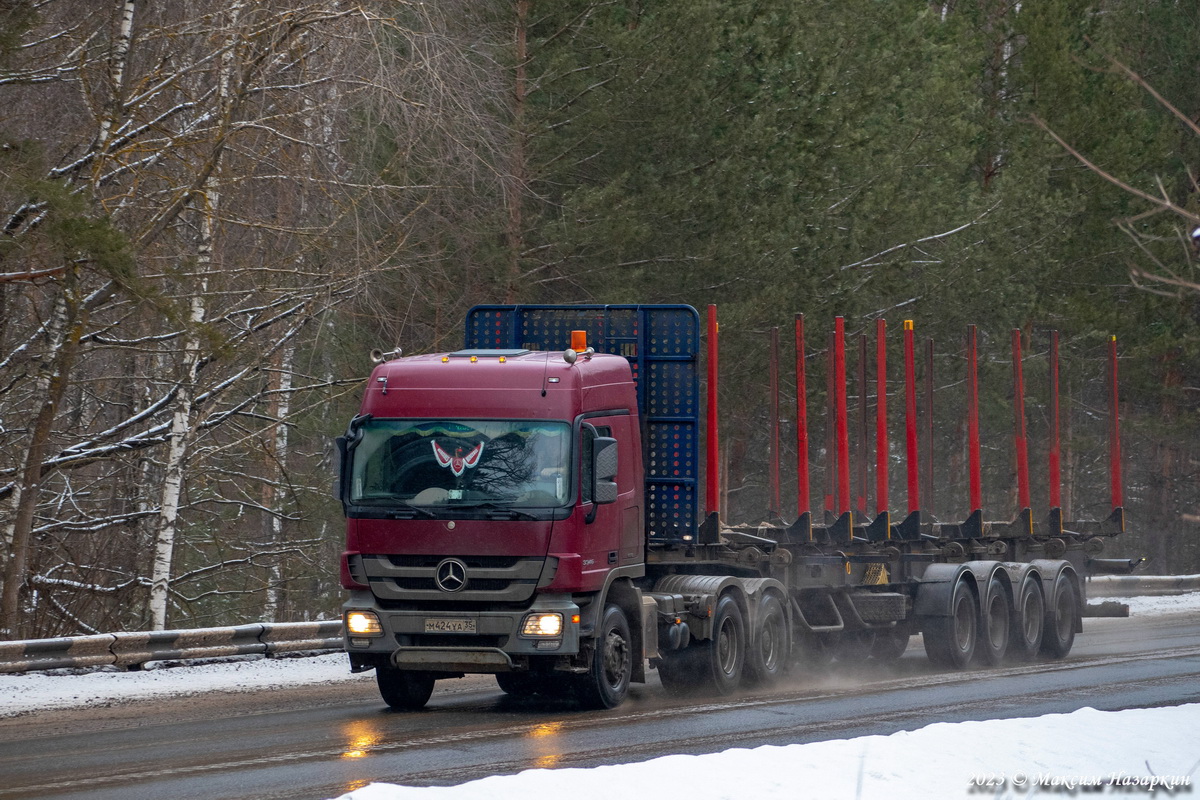 Вологодская область, № М 424 УА 35 — Mercedes-Benz Actros '09 3346 [Z9M]