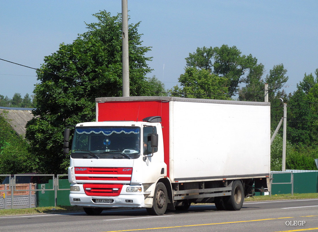 Гомельская область, № АК 4392-3 — DAF CF75 FA