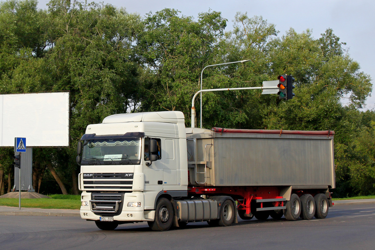 Литва, № HDL 555 — DAF XF105 FT