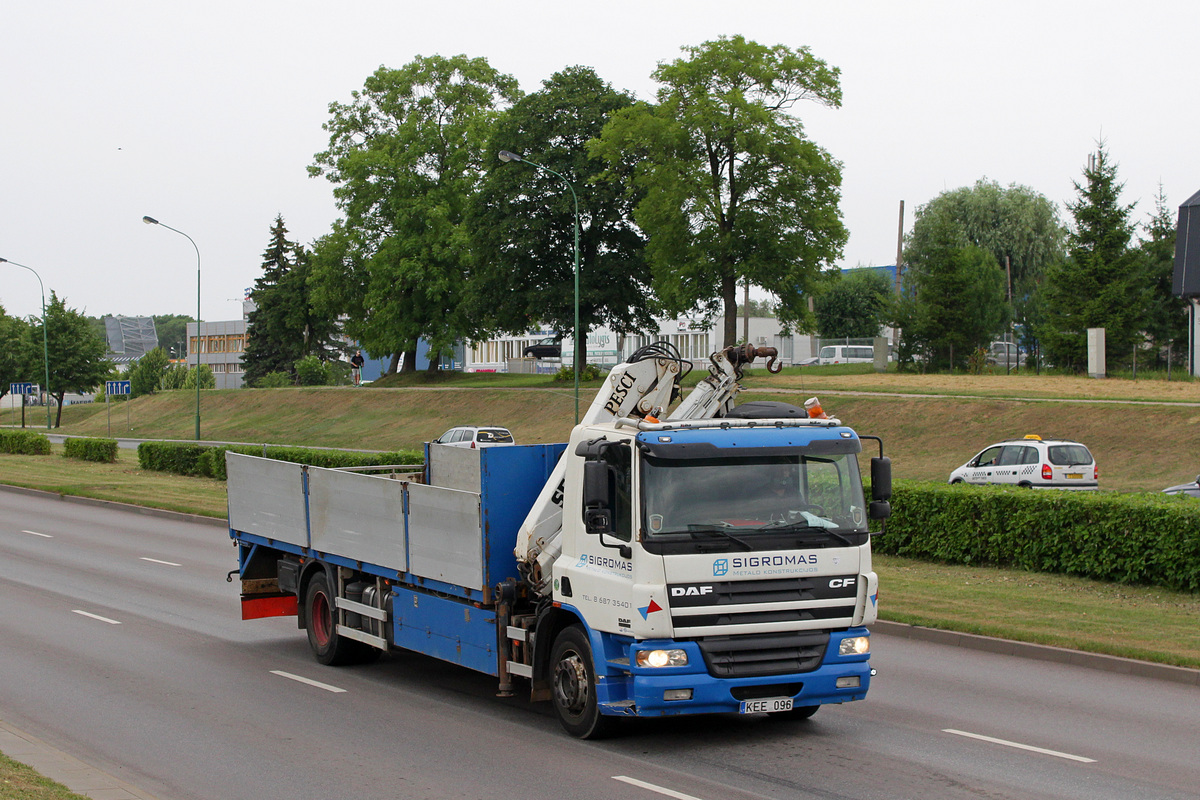 Литва, № KEE 096 — DAF CF75 FA