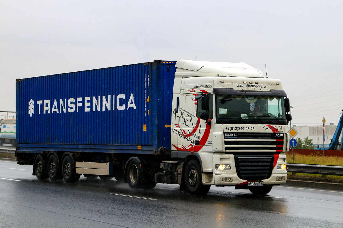 Санкт-Петербург, № В 942 ОТ 198 — DAF XF105 FT