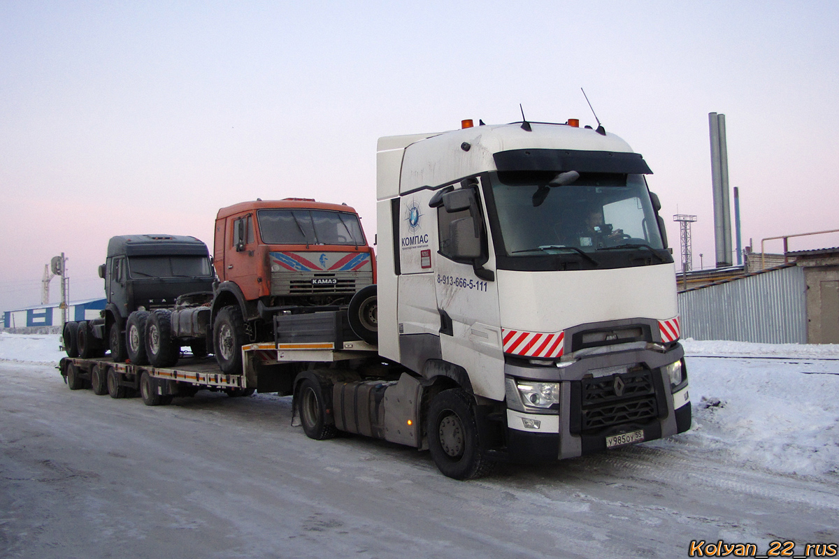 Омская область, № У 985 ОУ 55 — Renault T-Series ('2013)