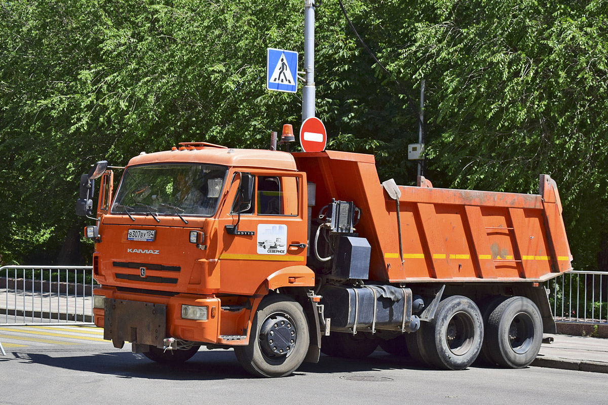 Волгоградская область, № В 307 ВУ 134 — КамАЗ-65115-L4