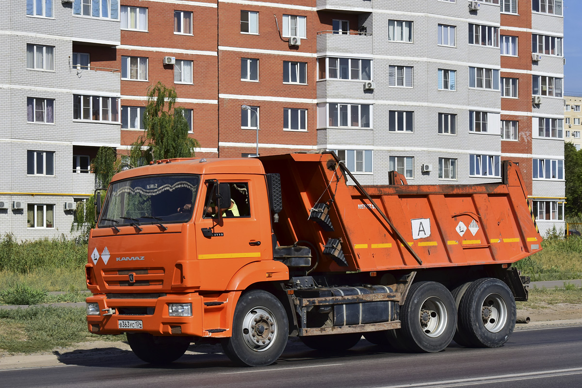 Волгоградская область, № В 363 УС 134 — КамАЗ-65115-42