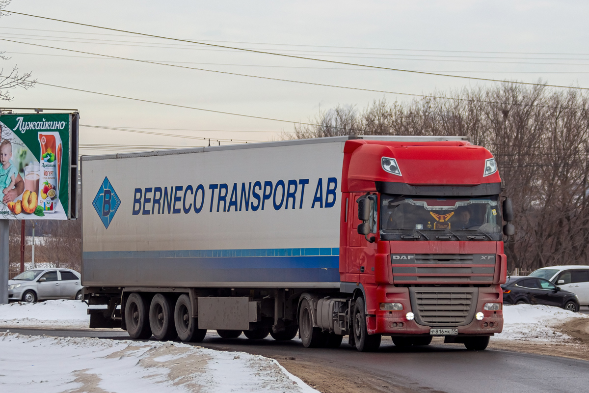 Омская область, № Р 816 МК 55 — DAF XF105 FT