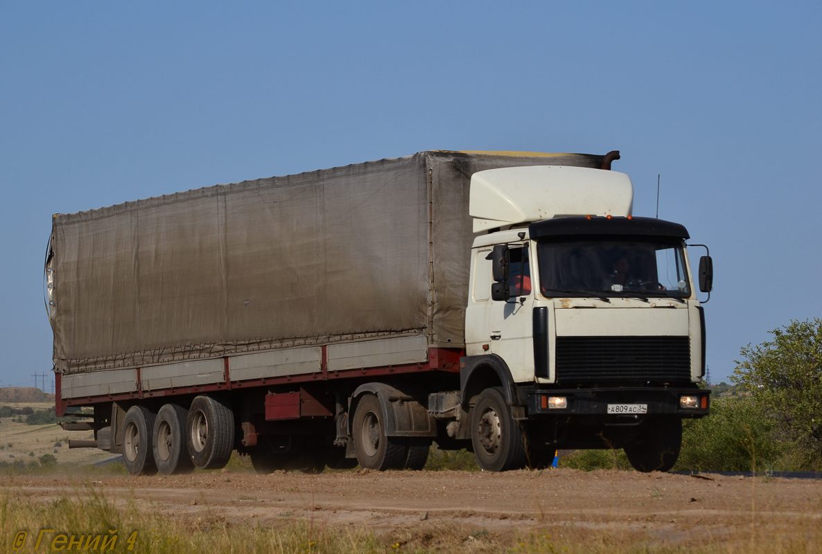 Волгоградская область, № А 809 АС 34 — МАЗ-543203