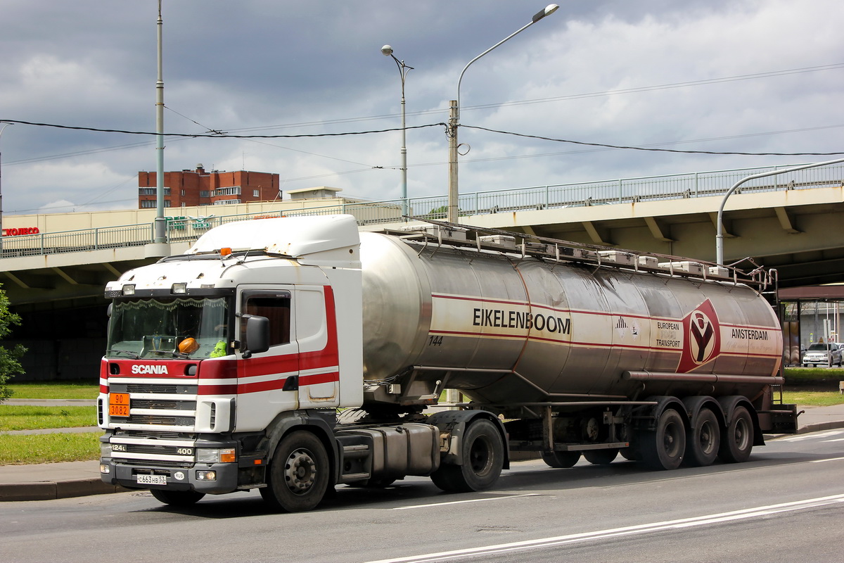 Новгородская область, № С 663 НВ 53 — Scania ('1996) R124L