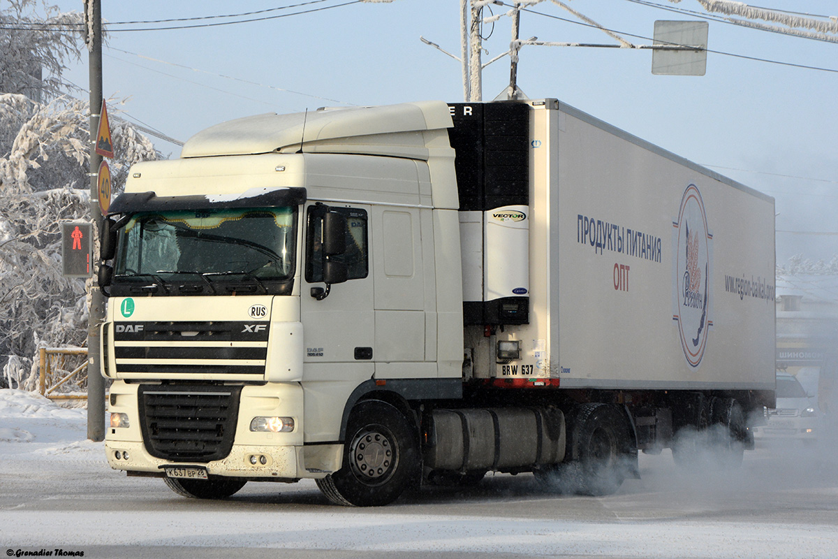 Амурская область, № К 637 ВР 28 — DAF XF105 FT