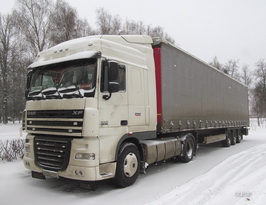 Смоленская область, № М 420 КТ 67 — DAF XF105 FT