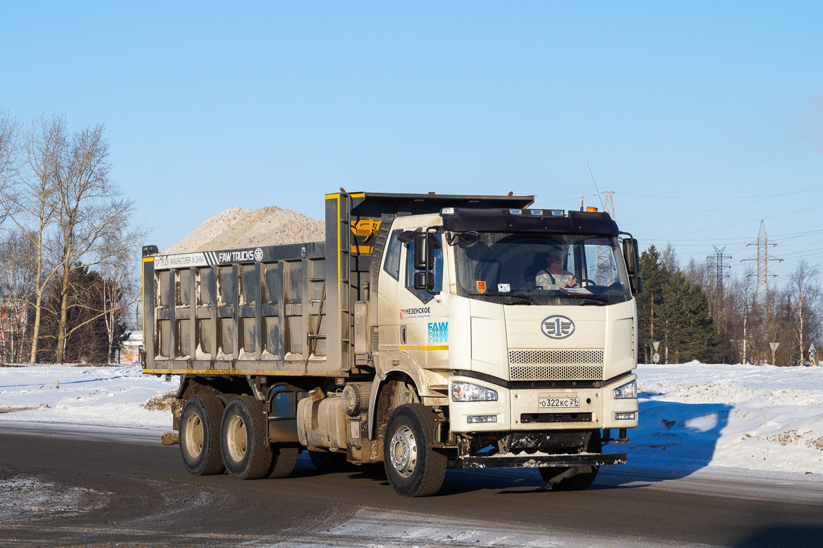 Архангельская область, № О 322 КС 29 — FAW J6 CA3250