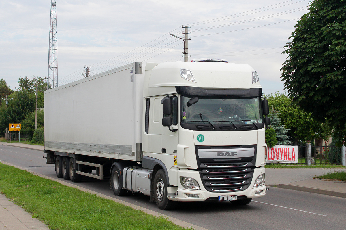 Литва, № JFH 233 — DAF XF Euro6 FT