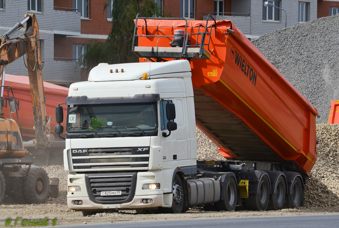 Волгоградская область, № С 825 МО 34 — DAF XF105 FT