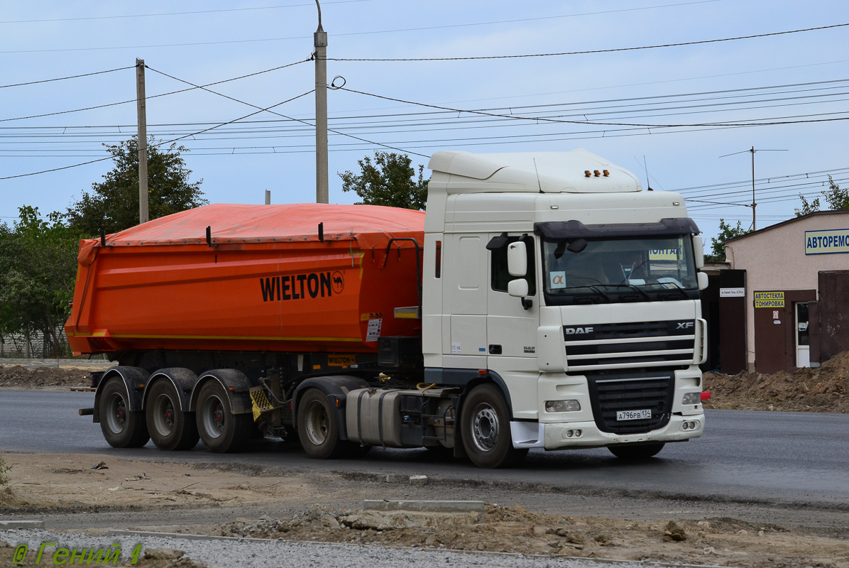 Волгоградская область, № А 796 РВ 134 — DAF XF105 FT