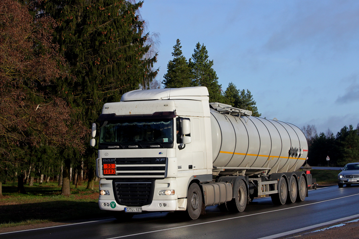 Литва, № GTU 127 — DAF XF105 FT