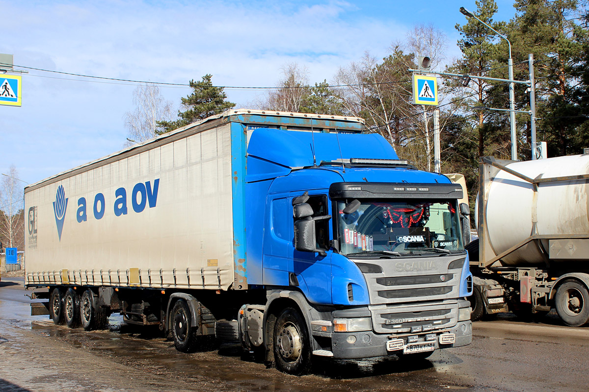 Липецкая область, № Р 870 КТ 48 — Scania ('2011) P360