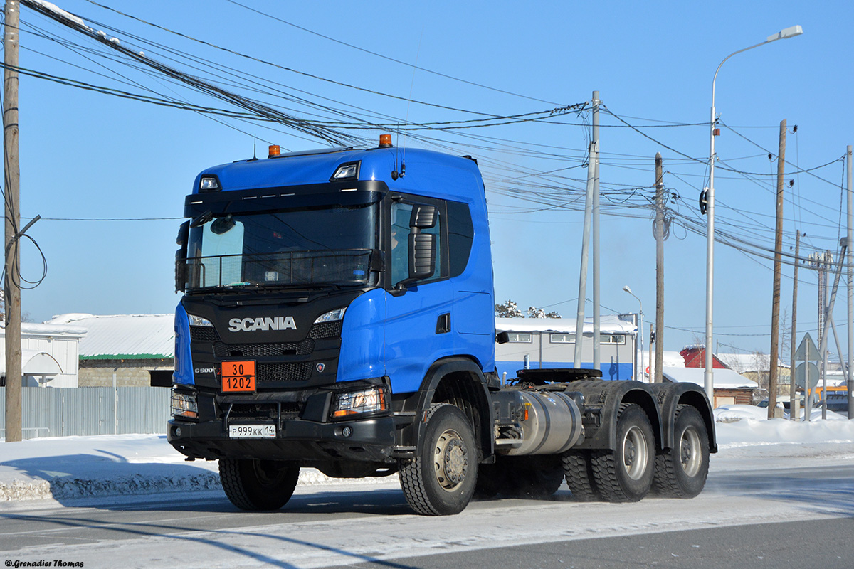 Саха (Якутия), № Р 999 КК 14 — Scania ('2016) G500