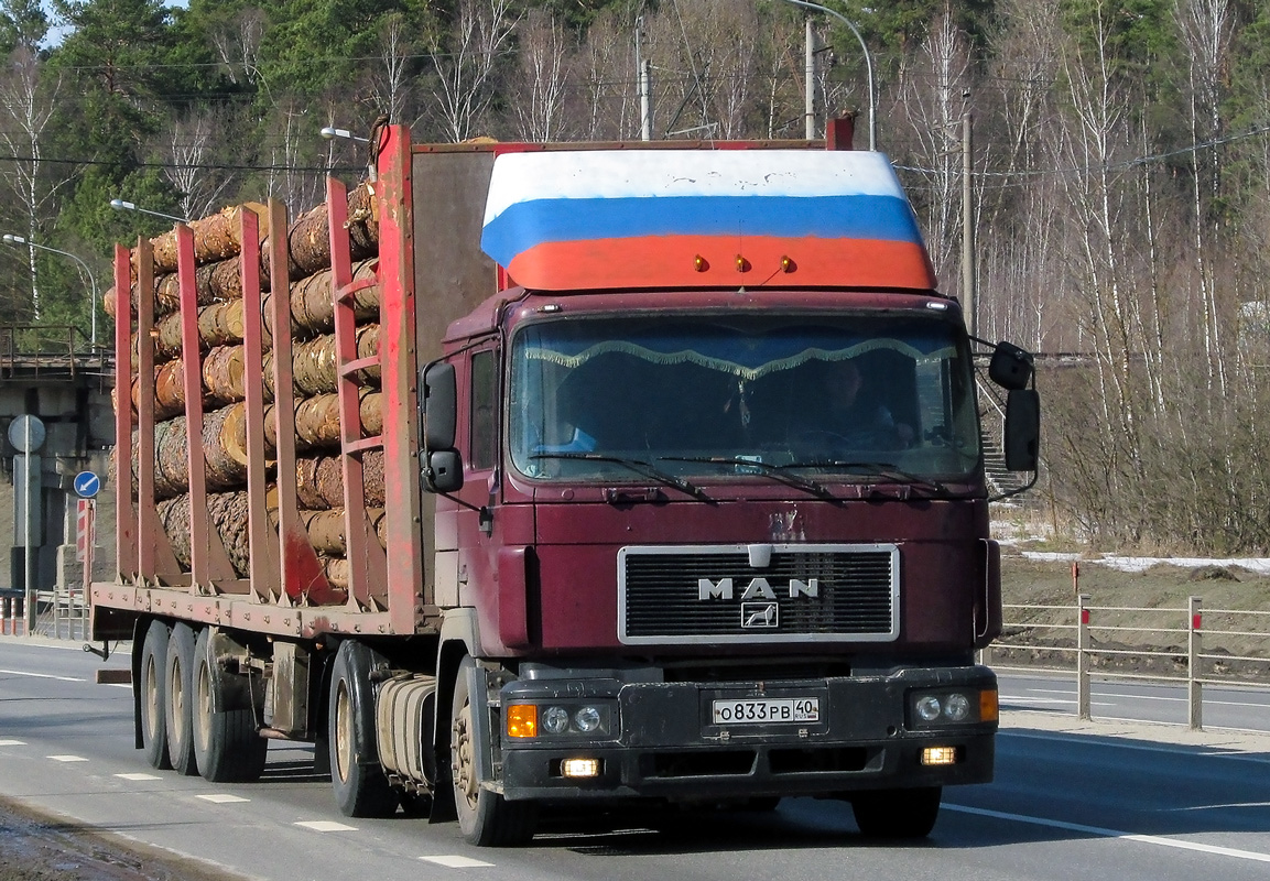 Калужская область, № О 833 РВ 40 — MAN F90 19.402