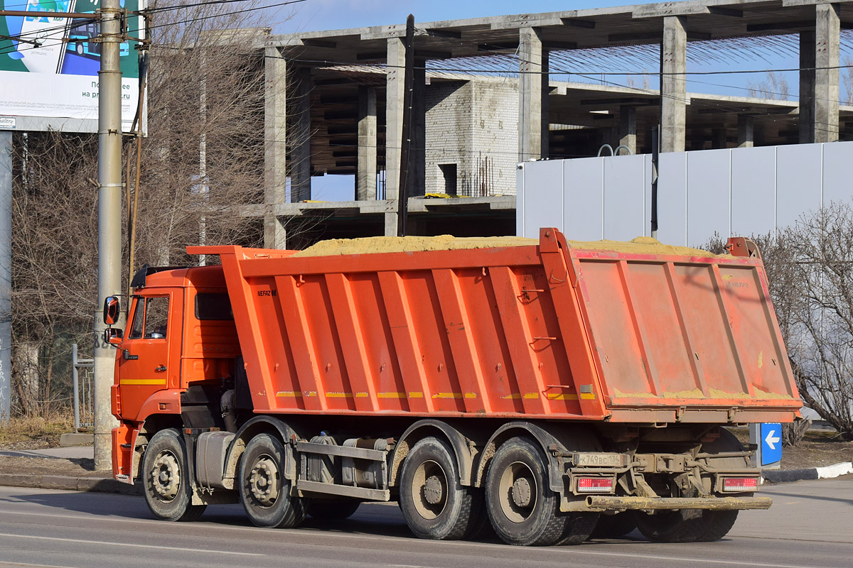 Волгоградская область, № К 749 ВС 134 — КамАЗ-65201-53