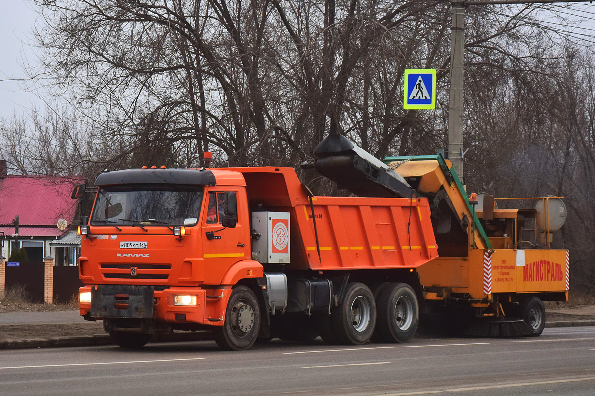 Волгоградская область, № К 805 КО 134 — КамАЗ-65115-50