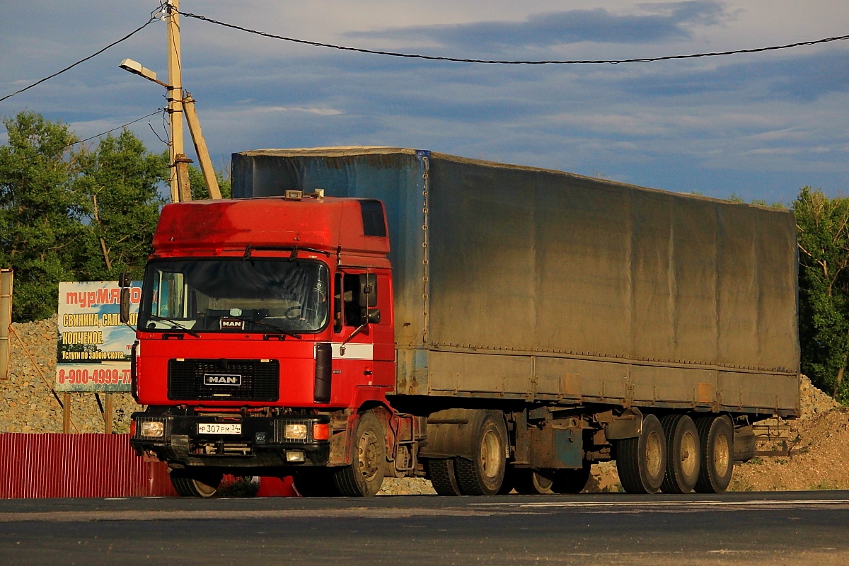 Волгоградская область, № Р 307 РМ 34 — MAN F90 19.372