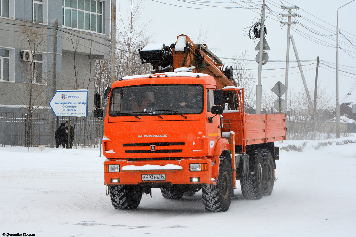 Саха (Якутия), № В 493 МА 14 — КамАЗ-43118 (общая модель)