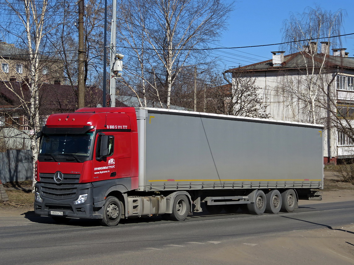 Нижегородская область, № Х 800 СК 152 — Mercedes-Benz Actros '18 1845 [Z9M]