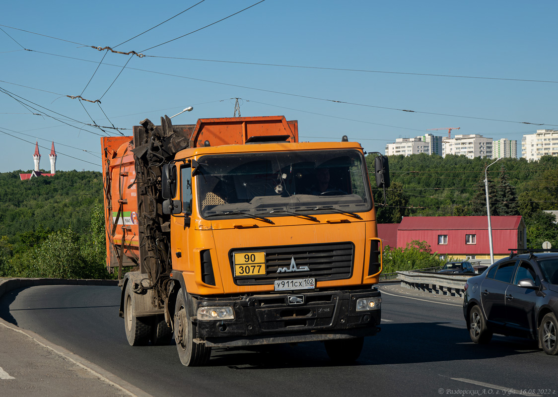 Башкортостан, № У 911 СХ 102 — МАЗ-5340B2