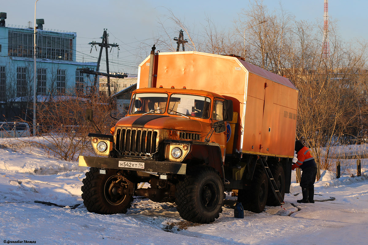 Саха (Якутия), № Н 542 КТ 14 — Урал-375 (общая модель)