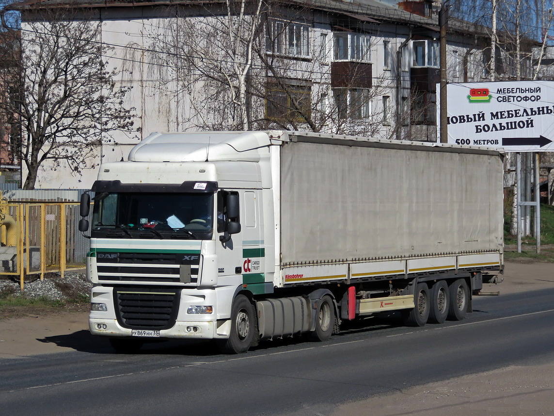 Владимирская область, № У 869 НН 33 — DAF XF105 FT