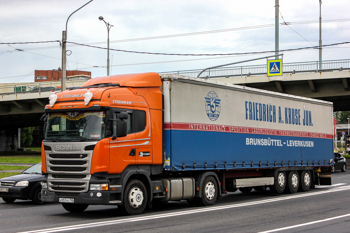 Санкт-Петербург, № А 957 УС 198 — Scania ('2013) R440