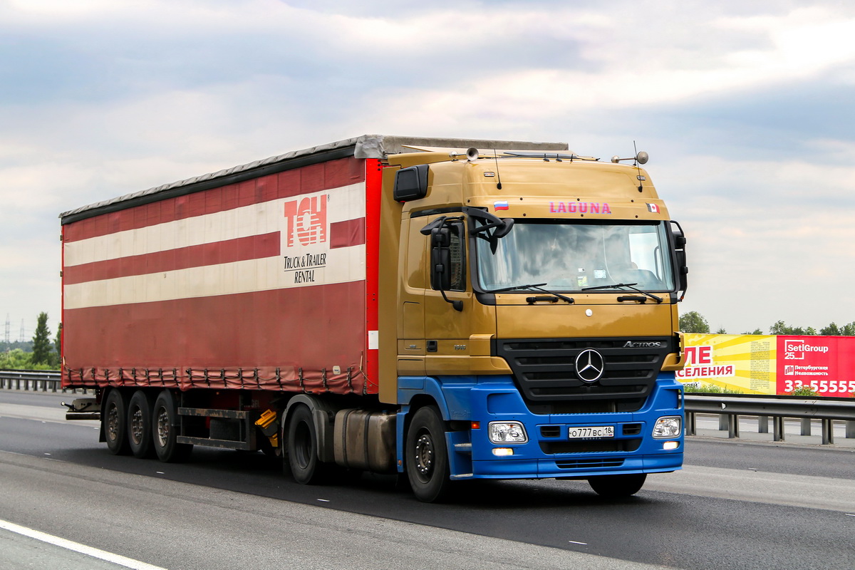 Удмуртия, № О 777 ВС 18 — Mercedes-Benz Actros ('2003) 1846