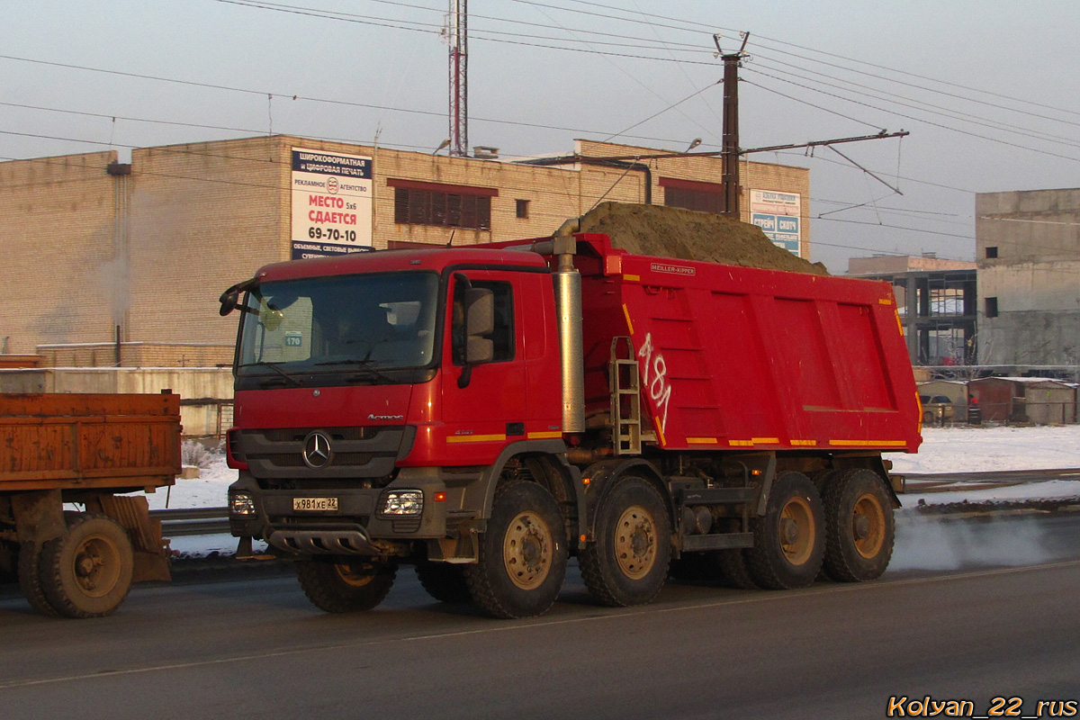 Алтайский край, № Х 981 ХЕ 22 — Mercedes-Benz Actros '09 4141 [Z9M]