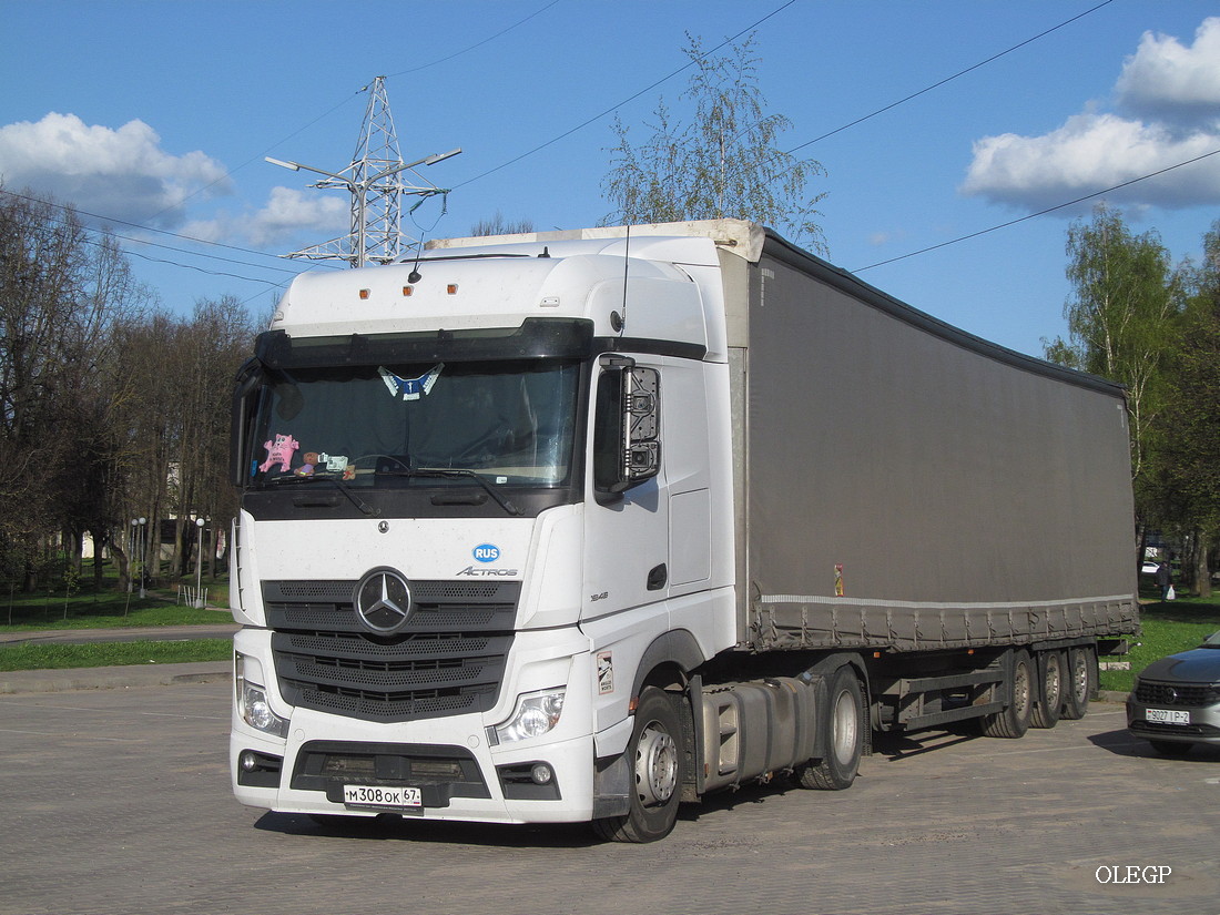 Смоленская область, № М 308 ОК 67 — Mercedes-Benz Actros '18 1845 [Z9M]