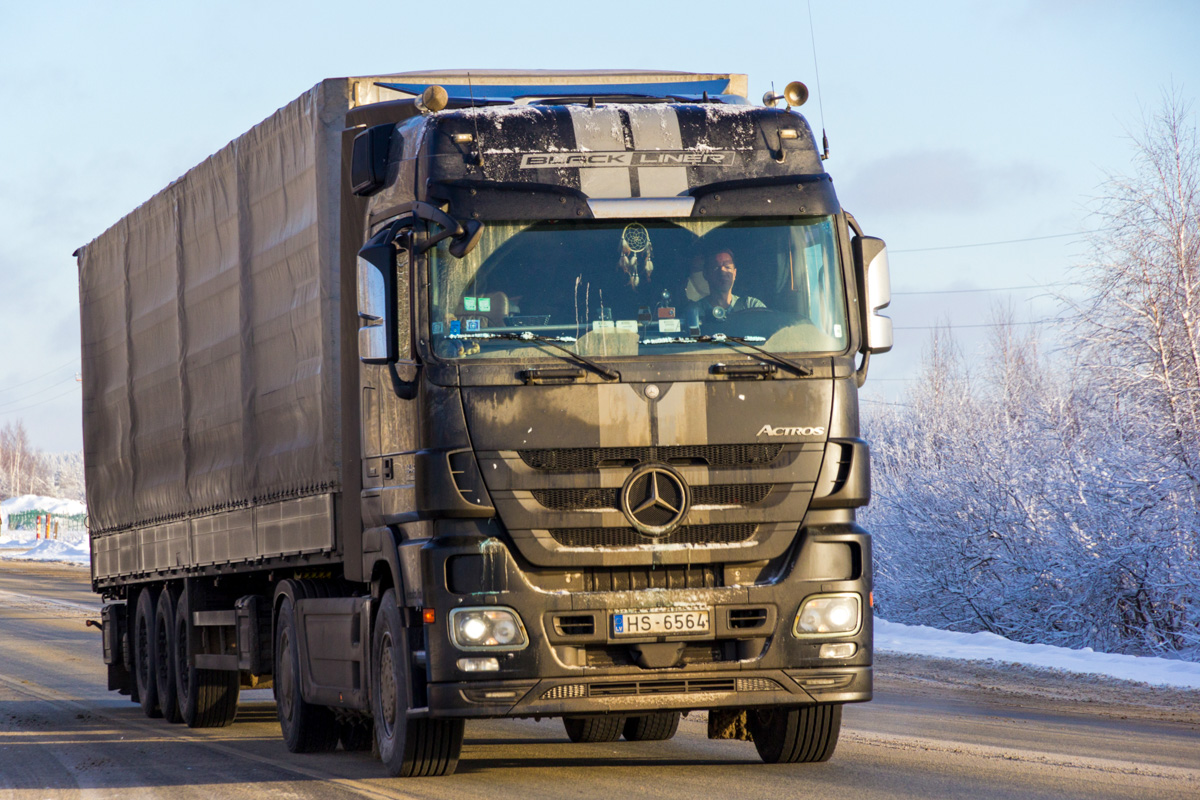 Латвия, № HS-6564 — Mercedes-Benz Actros ('2009) 1846; Mercedes-Benz Actros ('2009) "Black Liner" & "White Liner" (Московская область)