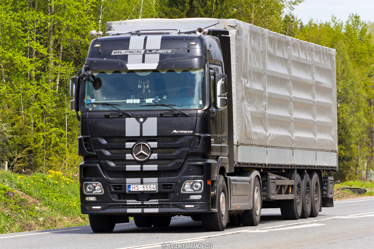 Латвия, № HS-6564 — Mercedes-Benz Actros ('2009) 1846; Mercedes-Benz Actros ('2009) "Black Liner" & "White Liner" (Московская область)