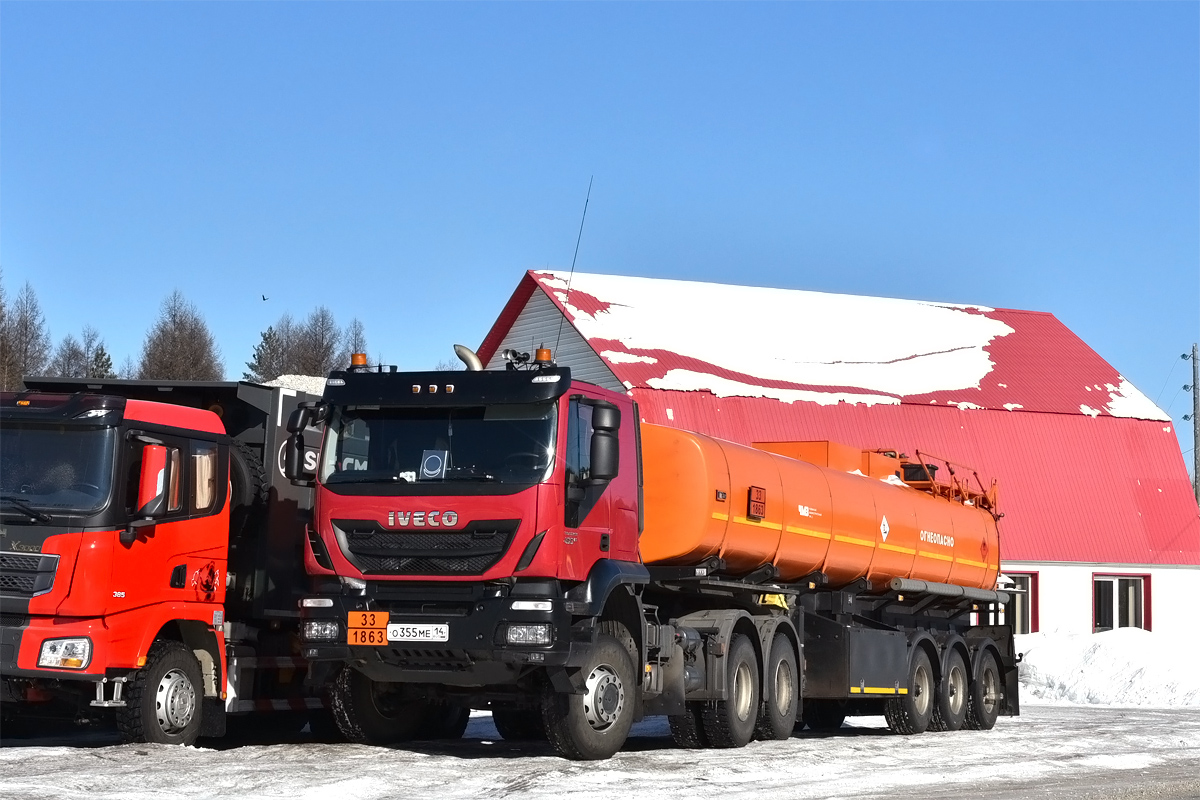 Саха (Якутия), № О 355 МЕ 14 — IVECO Trakker ('2013)