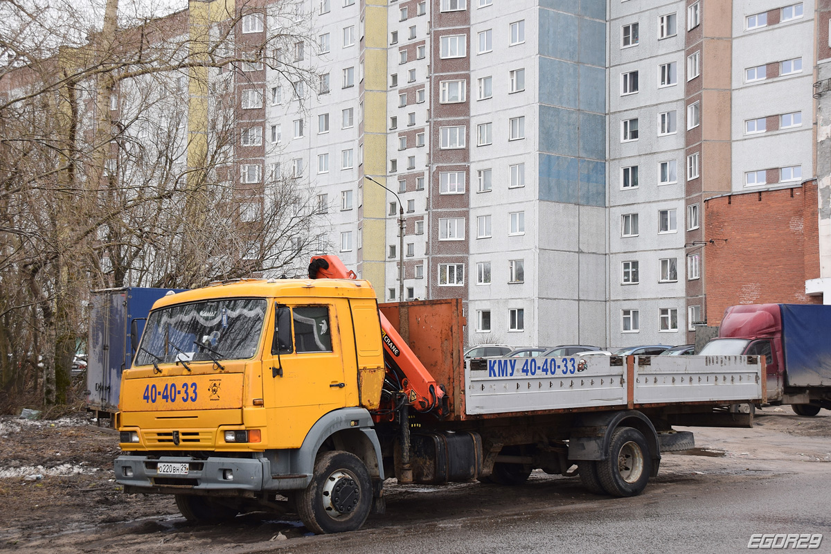 Архангельская область, № О 220 ВН 29 — КамАЗ-4308-H3