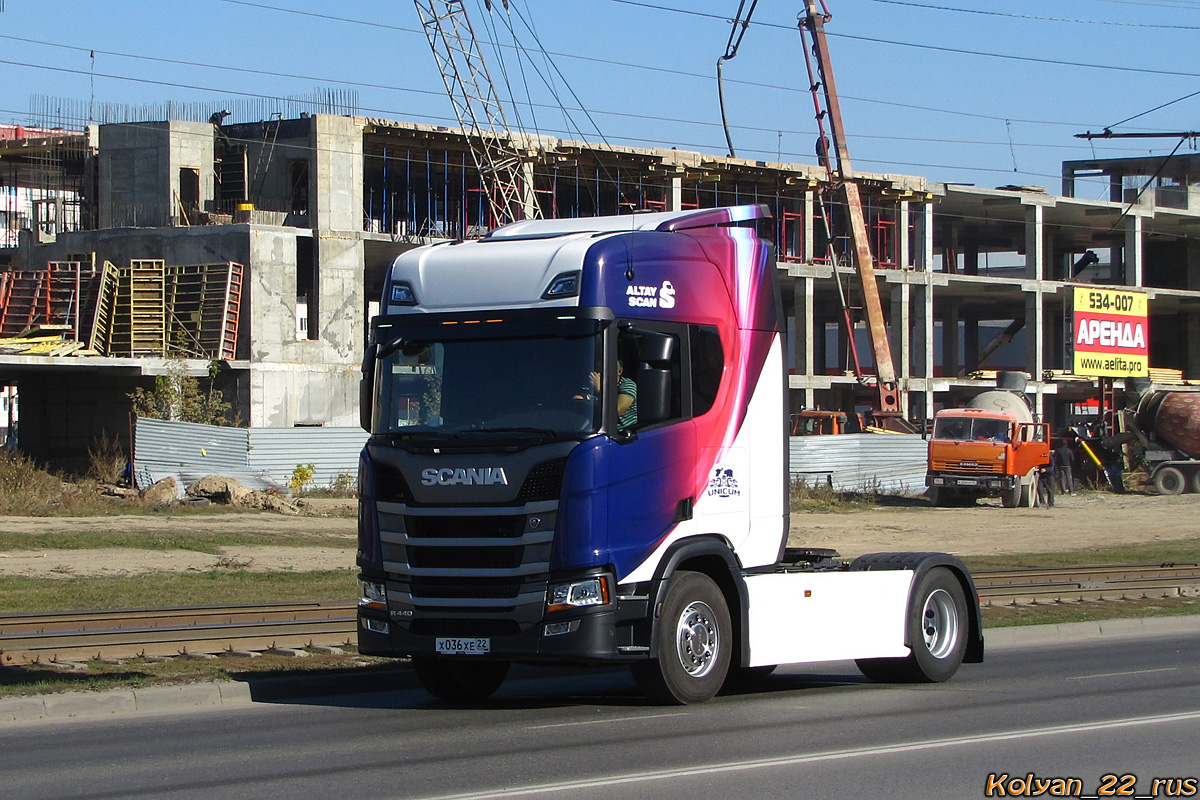 Алтайский край, № Х 036 ХЕ 22 — Scania ('2016) R440